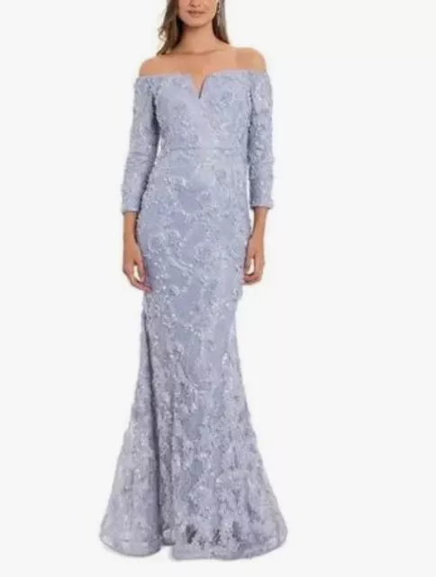 NWT Xscape Size 14 Lace Maxi Special Occasion Evening Dress Gown Mother Of Bride