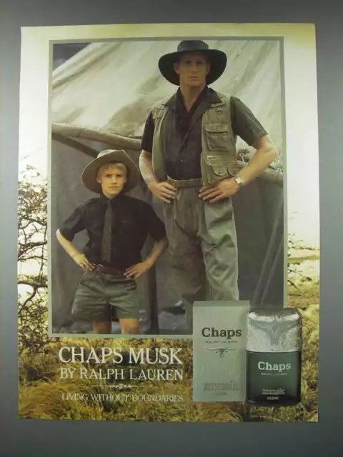 1986 Ralph Lauren Chaps Musk Cologne Ad