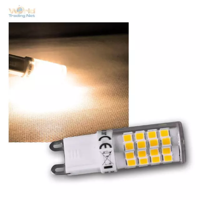 10 x LED Stiftsockel Leuchtmittel G9 warmweiß 270lm Mini Stiftsockellampe Birne