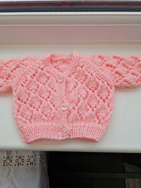 hand knitted baby cardigans