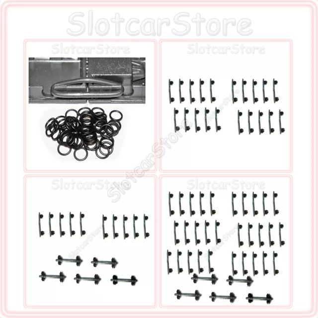 Carrera GO / Digital 143 Schienen Verbinder nach Wahl 1:43 Gummi Ring Clips