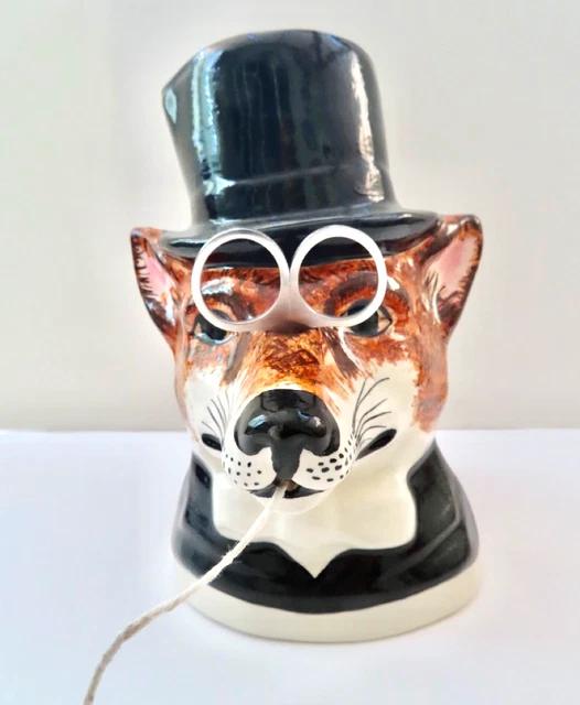 Babbacombe Pottery - Hunting Fox String holder - Green