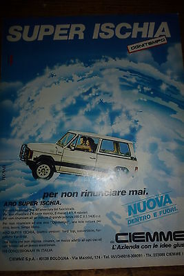 advertising Pubblicità 1985 ARO ISCHIA OGNITEMPO 