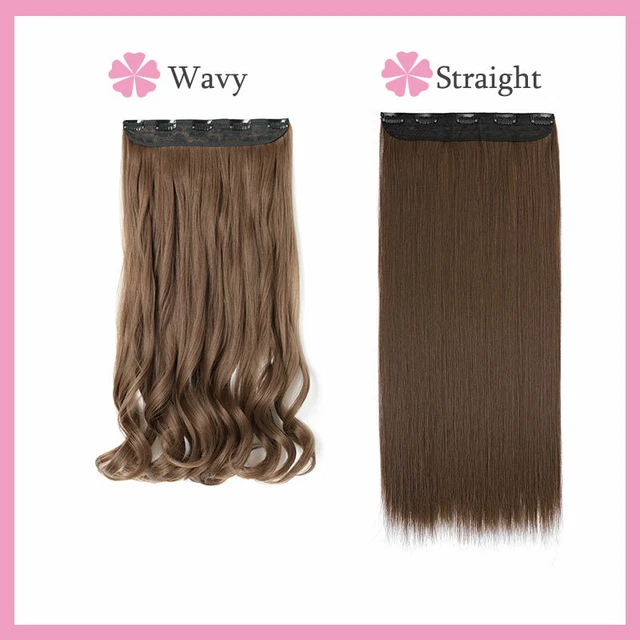 CLEARANCE One Piece Clip in on Real Natural As Human Hair Extension Long Thick