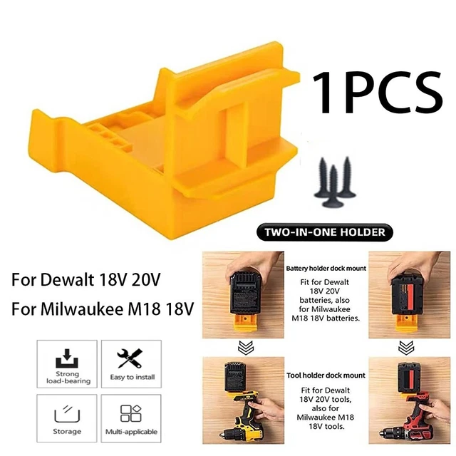 Battery Mount Stand Holder Yellow 1pcs ABS Accessories Hanger Spare Parts