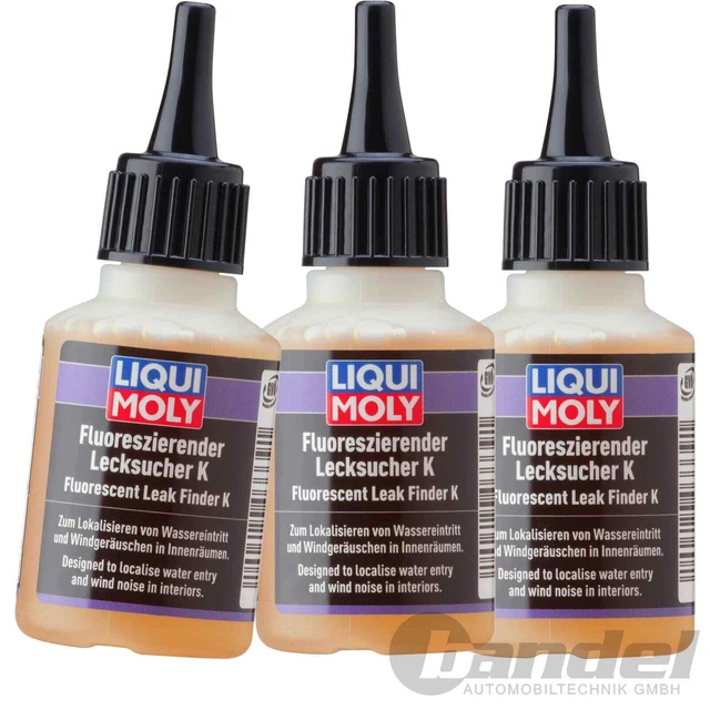 3x 50ml LIQUI MOLY CERCA LECCHE FLUORESCENTI K ADDITIVO OLIO DOSE PLASTICA