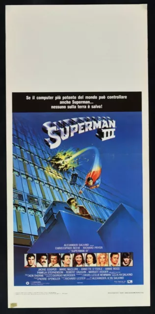 Cartel Superman III Christopher Reeve Cooper o' Toole Lester Comics Marvel N34