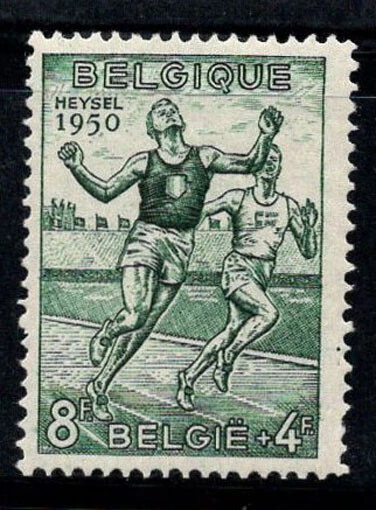 Belgique 1950 Mi. 871 Neuf * MH 100% 8 fr, sport