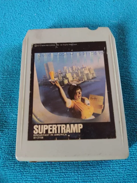 Supertramp Breakfast in America Pop Rock 8 Track Tape Vintage 1979