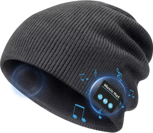 Gorro Bluetooth , Regalos Originales para Hombres Mujeres, Cálido y Suave Gorrro