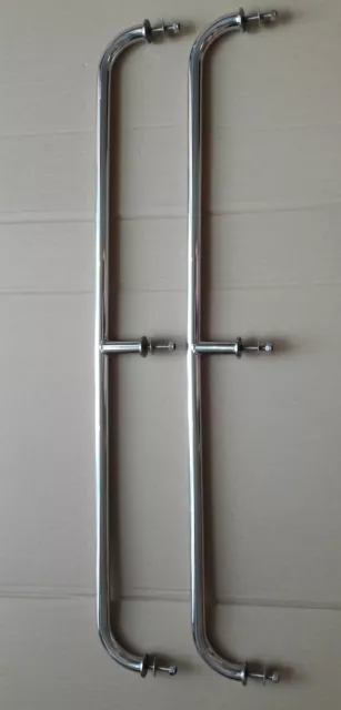 Pair of stainless steel 1000mm marine grade 316 boat grab rails/handles 22mm 3