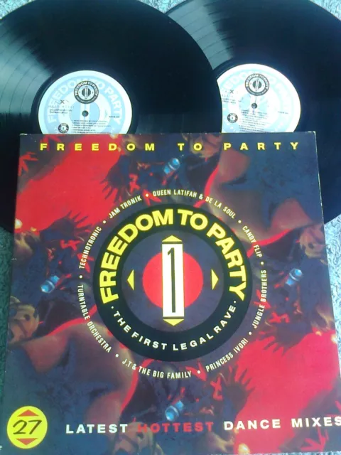 Freedom To Party The First Legal Rave Double Lp 1990 27 Tracks