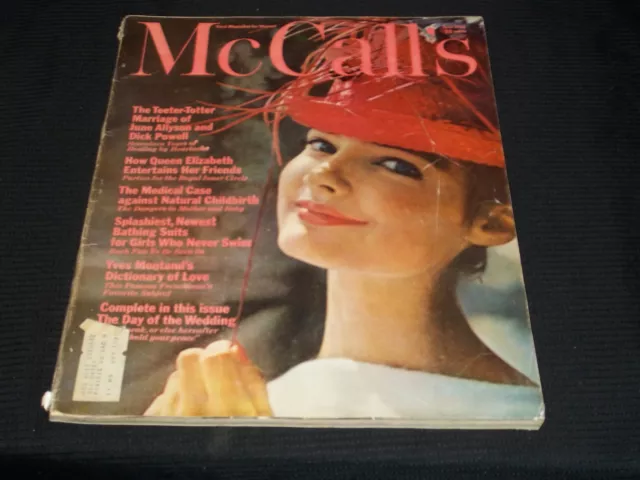 1962 June Mccall's Magazine - Nice Fashion Front Cover - E 5907