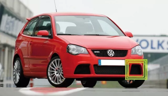 New Genuine Vw Polo Gti Cup 05-10 Front Bumper Lower Left N/S Grill Trim Black