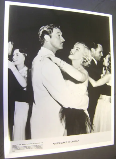 MARILYN MONROE Dancing LET'S MAKE IT LEGAL Photo FOX Macdonald Carey 1951