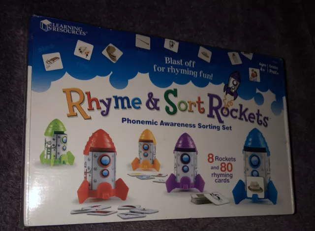 Learning Resources Rhyme & Sort Rockets Phonemic Awareness Sorting Set Ages 4+