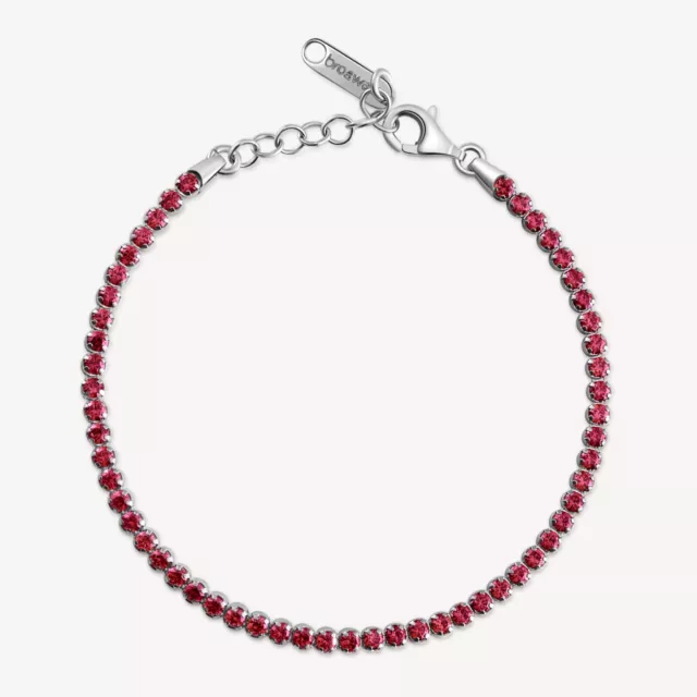 Brosway Fancy Bracciale Tennis Con Zirconi In Argento 925 Fpr107 Passion Ruby