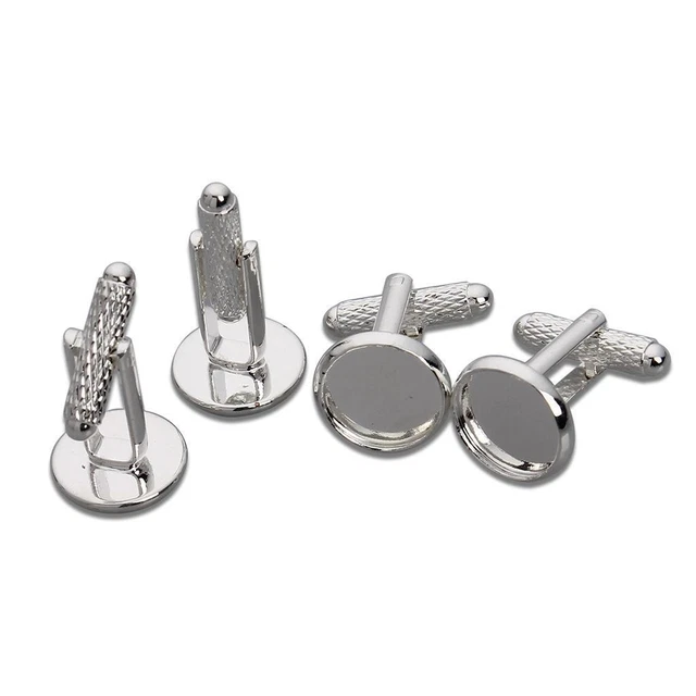 10 piezas Base de ajuste de eslabones redondos en blanco Eslabones Hallazgos de joyería Hágalo usted mismo