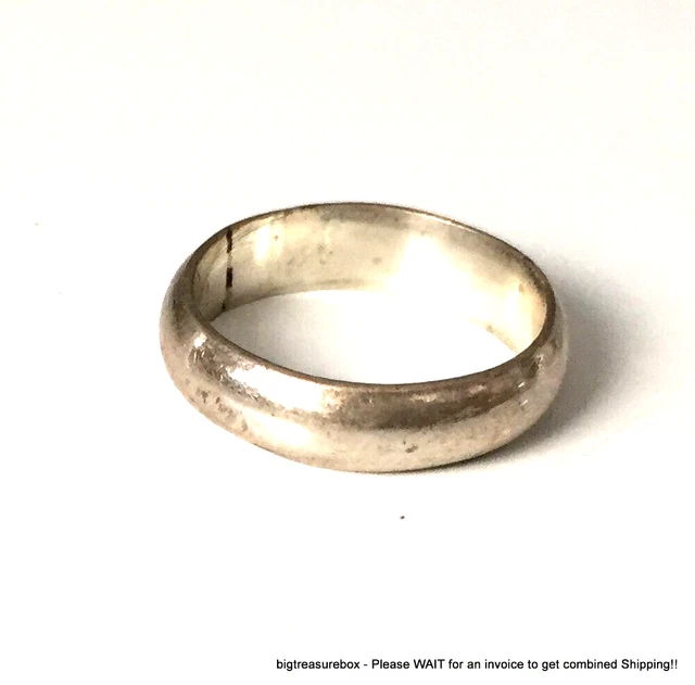Vintage Ring MARKED TAXCO MEXICO 925 STERLING SILVER Size 5 Band Jewelry lot y