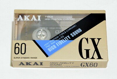 AKAI GX 60 Type II Giappone High posizione MUSICASSETTA CASSETTA OVP 1990 
