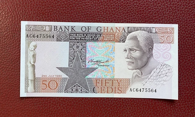 Banknot, Ghana, 50 Cedis, 1980, 1980-07-02, KM:22b, UNC(65-70) AC6475564