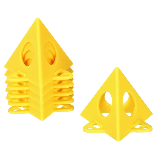 Pittura Supporti,6pz ABS Plastica Mini Cono Vernice Stand,Giallo