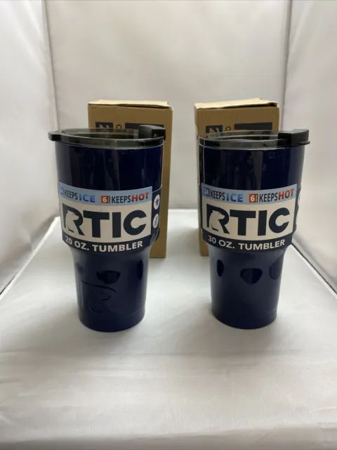 RTIC Tumbler, 20oz. | Stainless Steel, Navy, Set Of 2