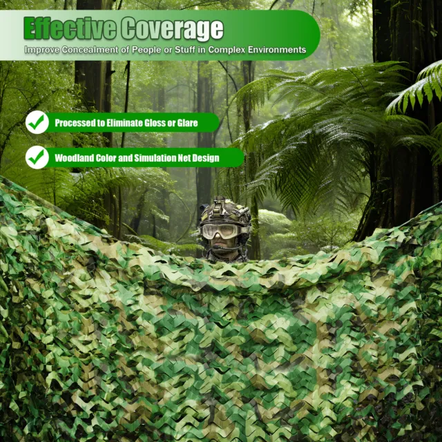 CAMOUFLAGE NETTING 26 X 26 Ft Camo Net Woodland Net For Military ...