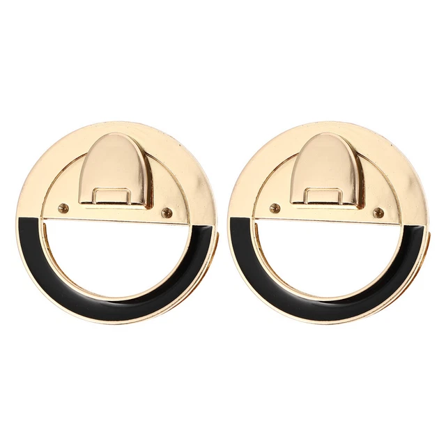 2 piezas Bolso con cerradura Bolso decorativo Hasp Aleación de zinc Hebilla Cerraduras Bolsa Accesorios