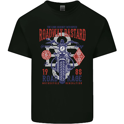 Sezione stradale BASTARDA Moto Biker Moto Da Uomo Cotone T-Shirt Tee Top
