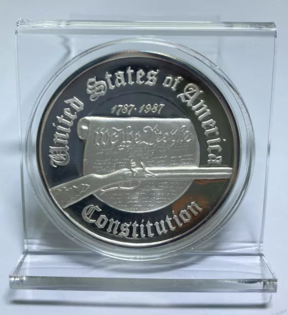 1987 2nd Amendment Commemorative 1 oz .999 Fine Silver Round