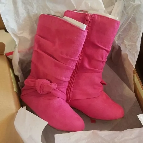 New Jumping Beans girls boots size 6 toddler hot pink birthday party