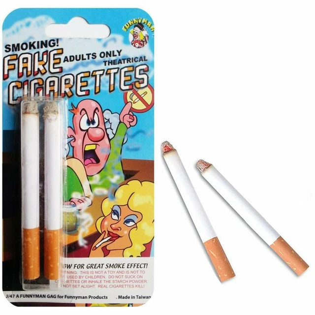 fake stage cigarettes PRETEND FAKE SMOKE Smoking Actors Puff Cigarettes Fancy Dress Stage Prop  Joke £3.85