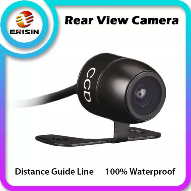 170° Mini HD CCD Car Reverse Back Rear View Camera Guide Line 100% Waterproof