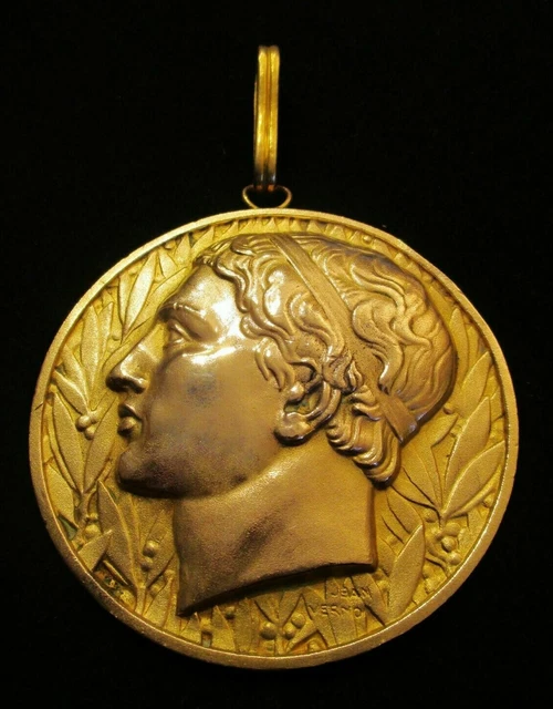 MEDAILLE CONFRERIE DES CIMES D' EVIAN 1968 signée JEAN VERNON EUR 35,00