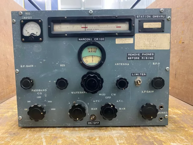 Marconi CR100 Communications Radio Receiver. Used in