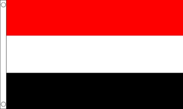 Yemen Flag - 5x3 FT - 100% Polyester National Country Middle East Aisa