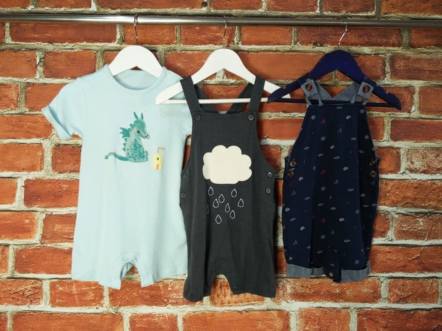 Baby Boy Bundle Age 9-12 Months Next Jasper Conran M&S Dungarees Romper Set 80Cm