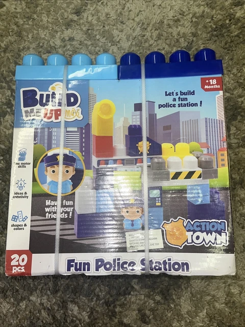 HAPPY LINE BUILD ME UP MAXI BLOCKS - FUN POLICE STATIONS (20 pieces)