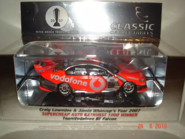 1:43 Ford Vodafone Racing BF Falcon #888 Lowndes / Whincup 2007 Bathurst Winner