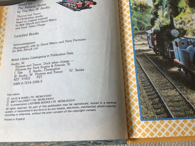 THOMAS THE TANK Engine and Friends Ladybird Book x 2 First Edition ...