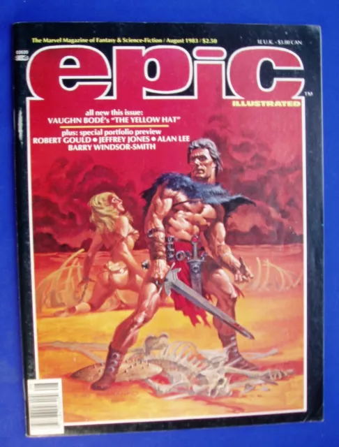 Epic Illustrated 19 August 1983 . Science Fiction,  fantasy. Vaughn Bode. VFN/NM