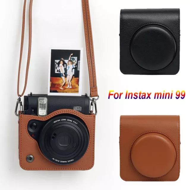 PU Leather Storage Bag Photography Pouch for Fujifilm Instax mini 99 Travel