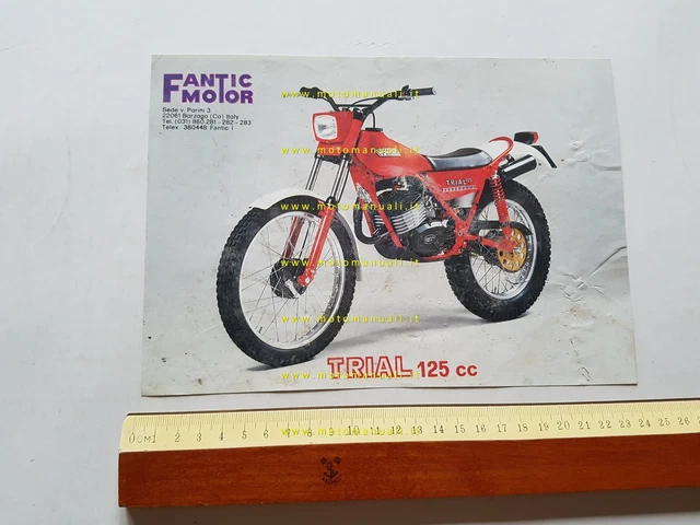 Fantic Motor Trial 125 1982 depliant originale italiano