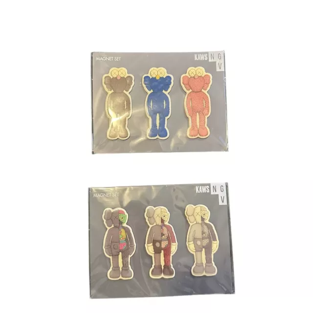 Kaws 2019 Exclusive Magnet  Set Ngv Bff + Companion Flayed Set Of 6 Mangets