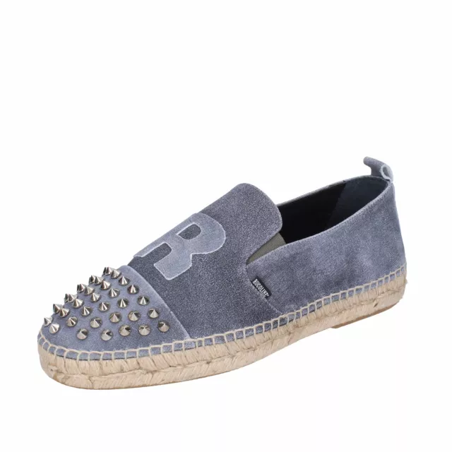 Chaussures Hommes RUCOLINE 41 Ue Baskets Gris Tissu Noir Bor BH381-41