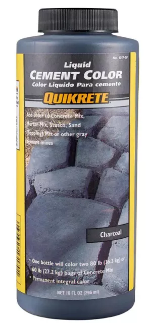 Quikrete Liquid Cement Color - Charcoal, Buff, Red, Brown, Terra Cotta - 10 oz.