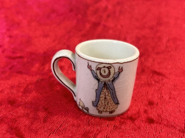 Tasse De Dinette Ancienne Sarreguemines - Décor Cirque - Rarissime