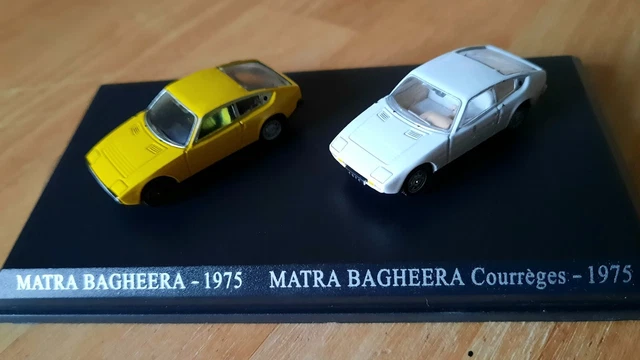Voiture Miniature Duo Matra Bagheera 1975 Courrèges Universal Hobbies 1/87 HO