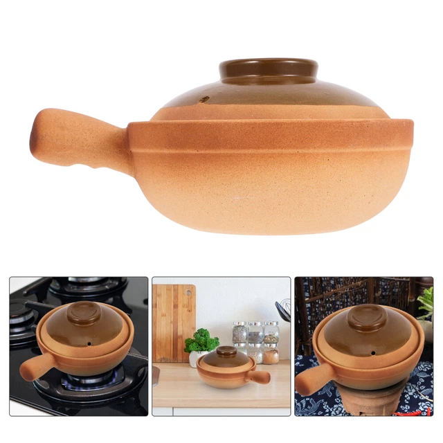 Cute Ini Kitchen Clay Cooking Pot - Traditional Ceraic Pot With Lid